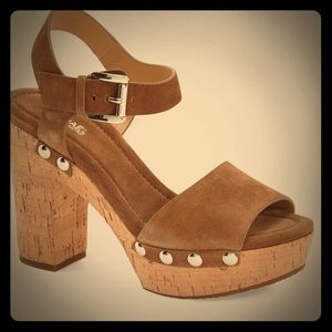 Unused Michael Kors Suede Hayden Platform Sandal